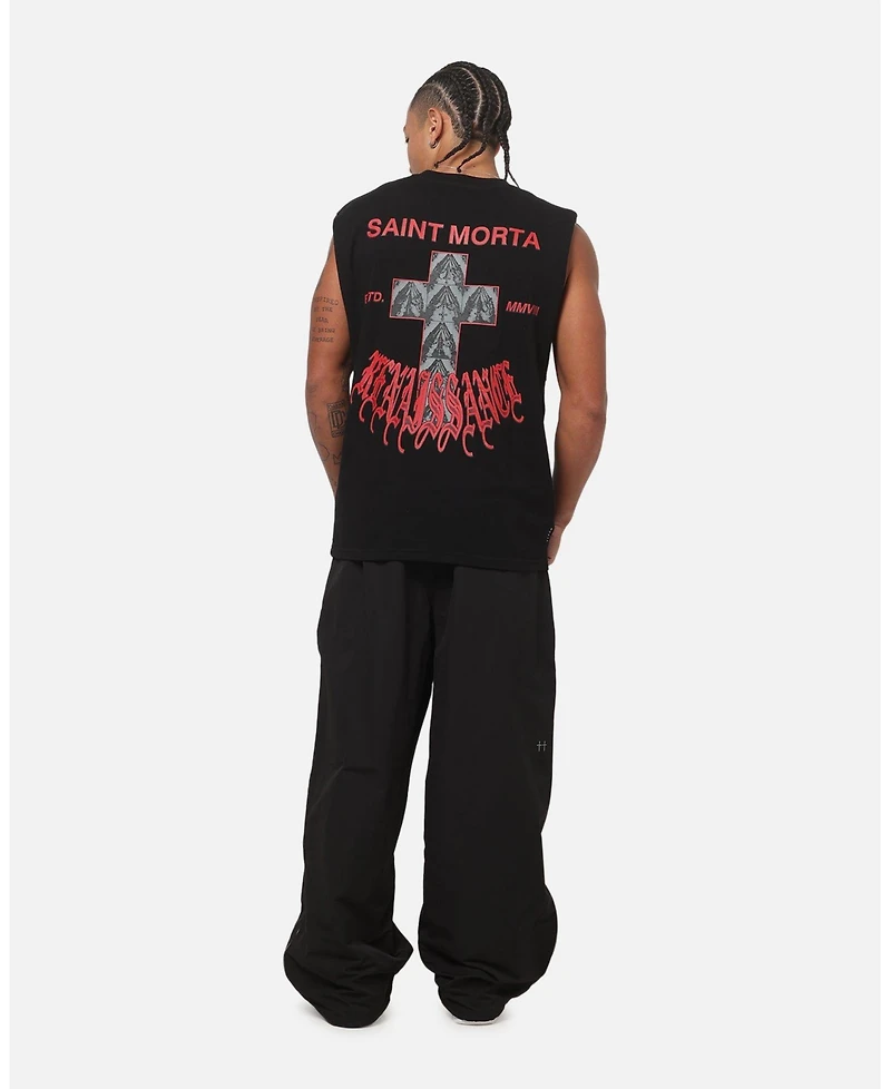 Saint Morta Men's Exodus Oversized Sleeveless Graphic T-Shirt