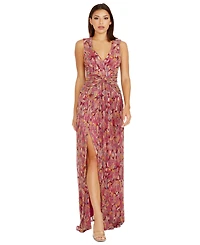 Dress the Population Leanna Women's Metallic Fit & Flare