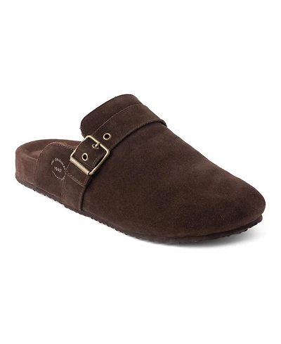 Dearfoams Men's Finn Genuine Suede Scuff Slippers