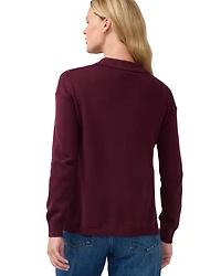 Ingrid + Isabel Women's Polo Collar Knit Nursing Sweater