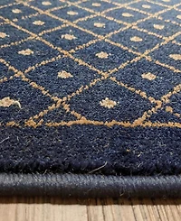 Closeout! Km Home 782/1312/Navy Pesaro Blue 7'9" x 11' Area Rug