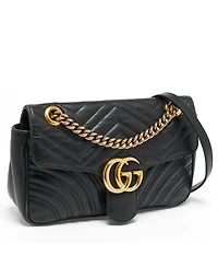 Pre-Owned Gucci Gg Marmont Medium Matelasse Leather Shoulder Bag