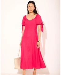 Mint Velvet Women's Linen Blend Tie Detail Maxi Dress