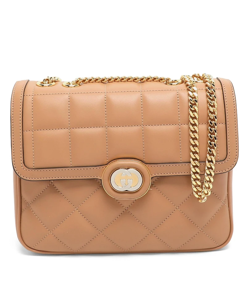 Pre-Owned Gucci Women's Deco Small Quilted Leather Shoulder Bag