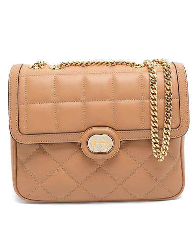 Pre-Owned Gucci Women's Deco Small Quilted Leather Shoulder Bag