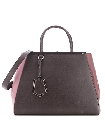 Pre-Owned Fendi Medium 2Jours Bag Leather