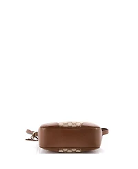 Pre-Owned Gucci Mini Bree Disco Crossbody Bag Gg Canvas with Leather