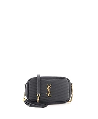 Pre-Owned Saint Laurent Mini Lou Camera Bag Matelasse Chevron Leather