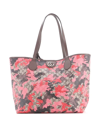 Pre-Owned Gucci Gg Camouflage Large Laptop Tote