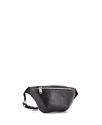 Pre-Owned Gucci Small Gg Embossed Perforated-Leather Adjustable-Strap Belt Bag