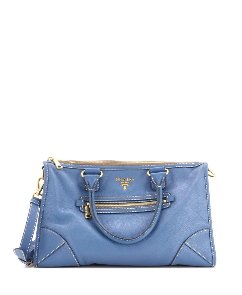 Pre-Owned Prada Vitello Phenix Medium Convertible Satchel