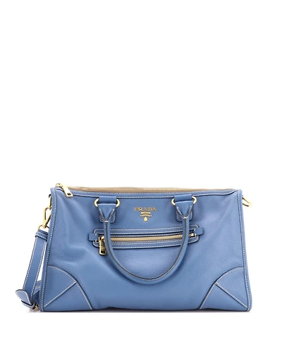 Pre-Owned Prada Vitello Phenix Medium Convertible Satchel