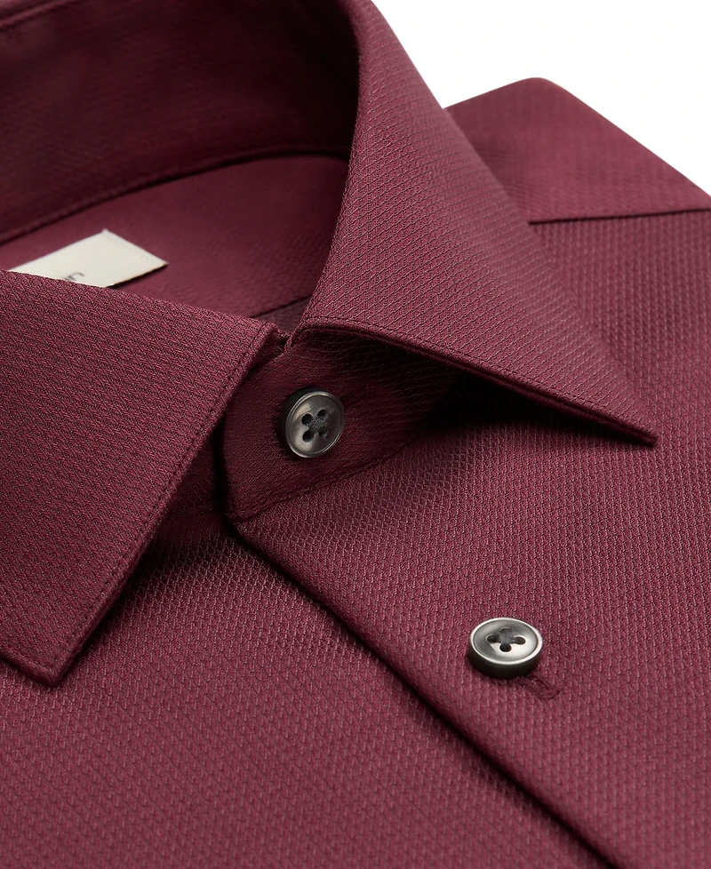 Calvin Klein Men's Performance Wrinkle Free Slim-Fit Spread-Collar Dress Shirt