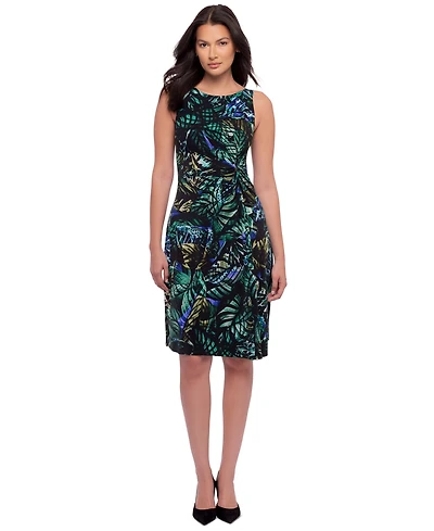Body by Miraclesuit Women's Remi Floral-Print Scoop Neck Sleeveless Dress