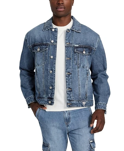 Guess Men's Relaxed Trucker Jacket
