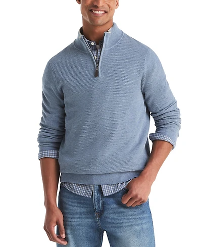 Nautica Men's Quarter-Zip Mock Neck Classic-Fit Sweater