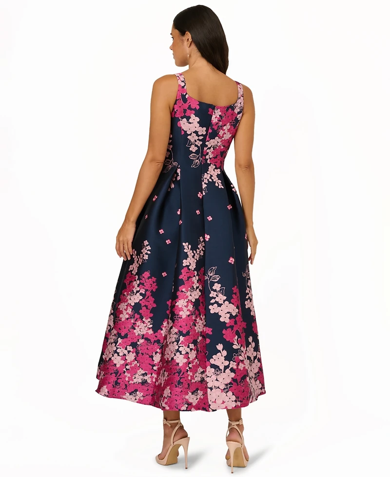 Adrianna Papell Women's Jacquard Fit & Flare Dress