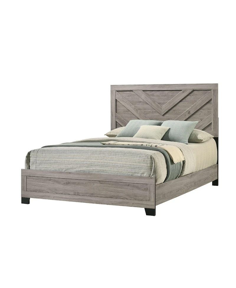 Kings Brand Furniture 6-Piece Bedroom Set - King Size Bed with Dresser, Mirror, Chest and 2 Nightstands