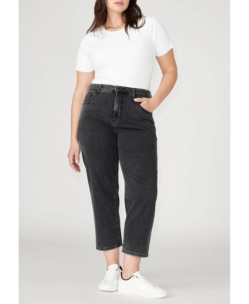 Eloquii Plus The Naomi Comfort Stretch Straight Leg Jean Crop