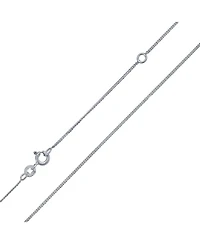 Bling Jewelry Thin Sterling Silver Curb Cuban Chain Necklace with Extender 16-18 Inch