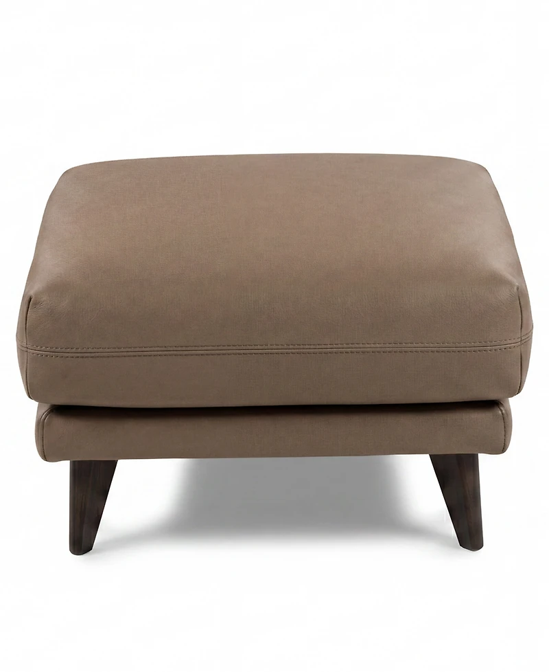 Nicoletti Home Beatrice 28" Leather Ottoman, Macy's Exclusive