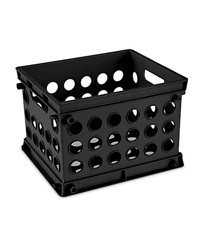 Sterilite Mini Crate Stackable Plastic Storage Bin Organizer w/ Handles, 36 Pack