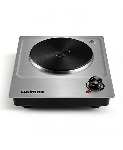 Cusimax 1500W Electric Hot Plate 11 Power Levels Portable Countertop Burner Easy To Clean Stainlee Steel Cooktop