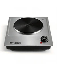 Cusimax 1500W Electric Hot Plate 11 Power Levels Portable Countertop Burner Easy To Clean Stainlee Steel Cooktop