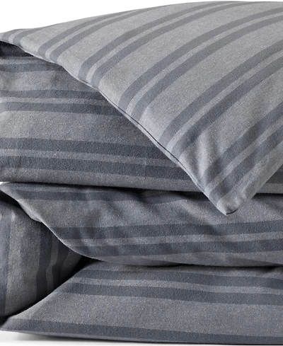 Lands' End Comfy Super Soft Cotton Flannel Plaid Duvet Bed Cover