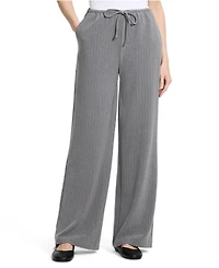 Lands' End Women's Washable Suiting Mid Rise Wide Leg Pants