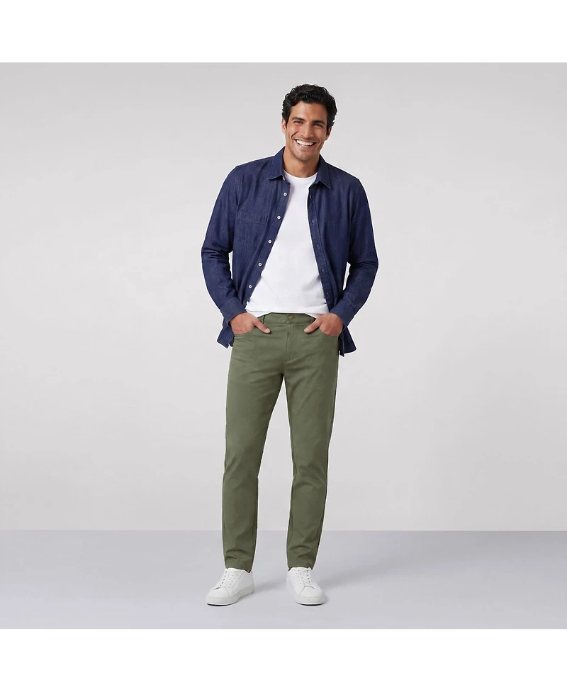 Jack Archer Men's Charter Straight-leg Cotton-Lyocell Blend Travel-ready Pants