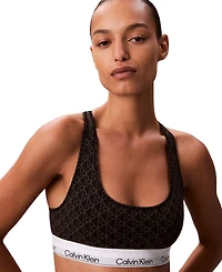 Calvin Klein Women's Icon Cotton Unlined Racerback Bralette QF8493
