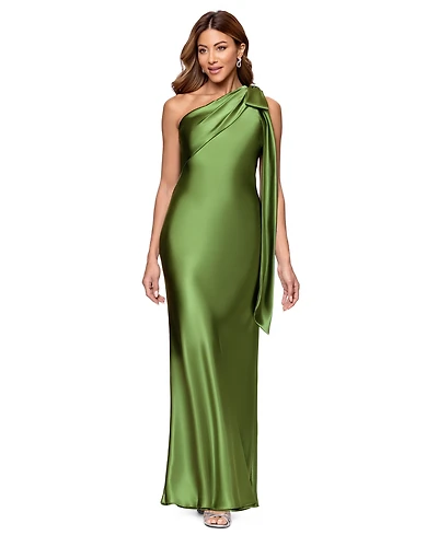 Betsy & Adam Women's One-Shoulder Ball Gown