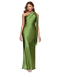 Betsy & Adam Women's One-Shoulder Ball Gown