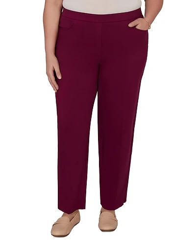 Alfred Dunner Plus Colored Allure Stretch Pants