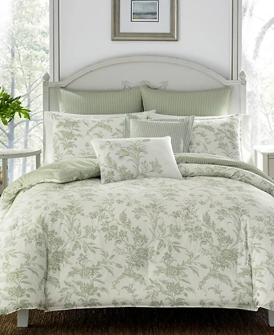 Laura Ashley Natalie Reversible 5 Pc. Comforter Set, Twin