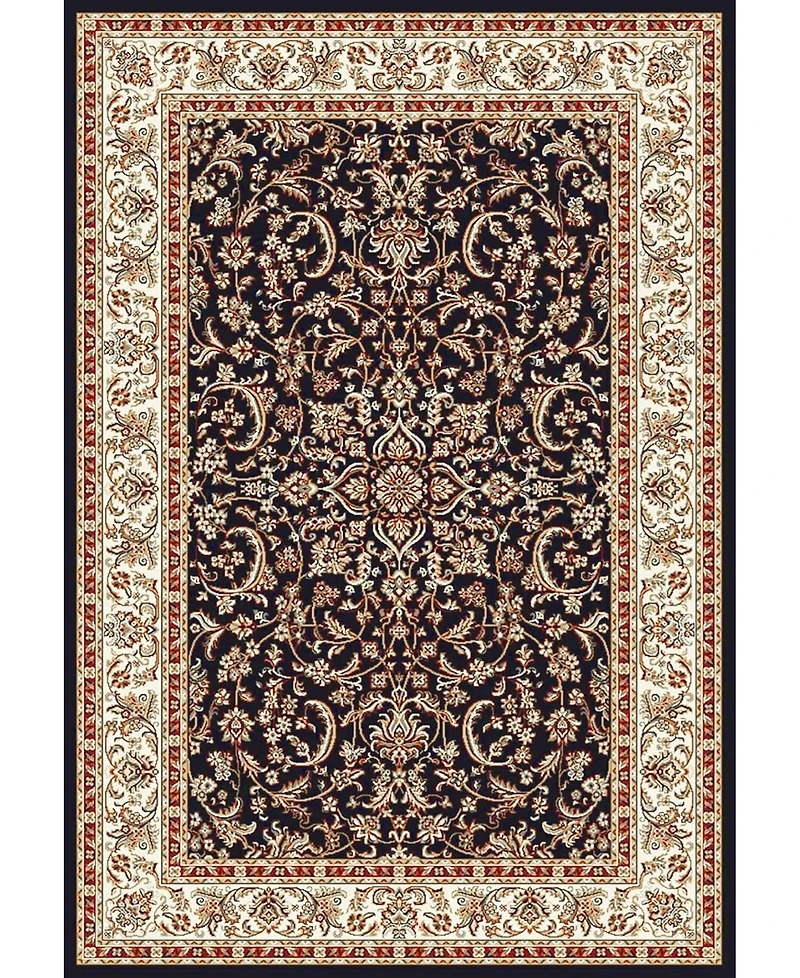 Closeout! Km Home //Black Navelli Black 3'3" x 5'4" Area Rug