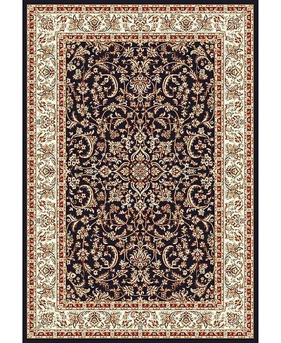 Closeout! Km Home //Black Navelli Black 3'3" x 5'4" Area Rug
