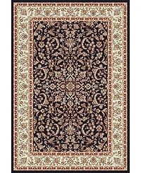 Closeout! Km Home //Black Navelli Black 3'3" x 5'4" Area Rug