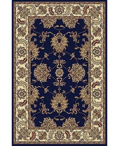 Closeout! Km Home //Navy Navelli Blue 5'5" x 8'3" Area Rug