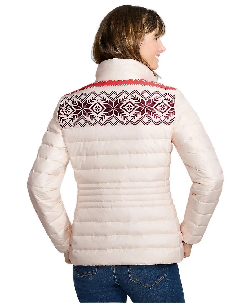 Lands' End Women's Wanderweight Packable Print Down Jacket