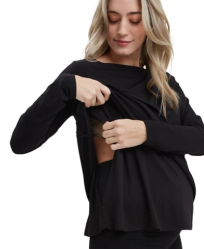Nom Maternity Nicolette Boatneck Tee
