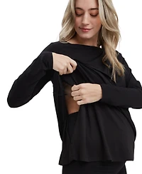 Nom Maternity Nicolette Boatneck Tee