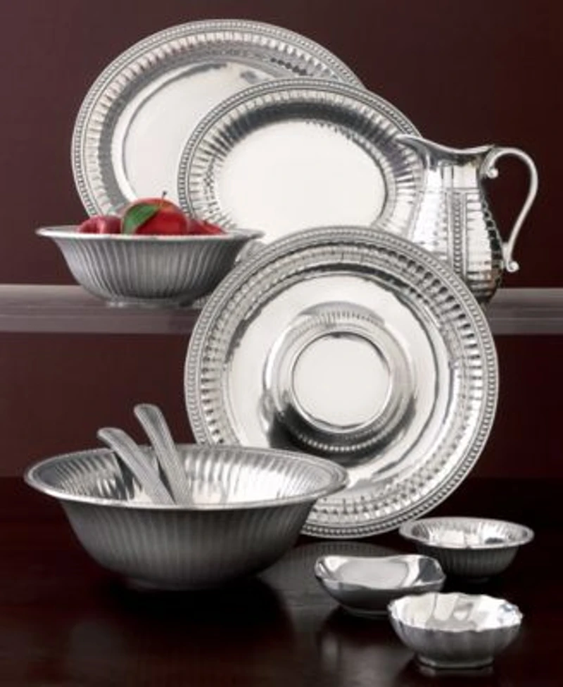Wilton Armetale Flutes Pearls Serveware Collection