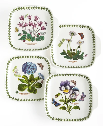 Portmeirion Botanic Garden Canape Plates, Set of 4