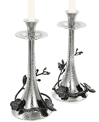 Michael Aram Black Orchid Set of 2 Candlestick Holders
