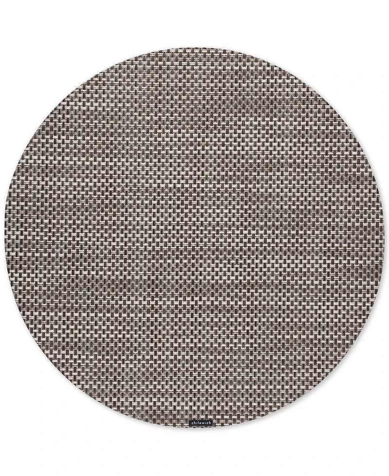 Chilewich Basketweave Woven Vinyl Round Placemat