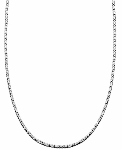 Giani Bernini Box Link 16" Chain Necklace in Sterling Silver, Created for Macy's