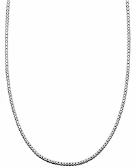 Giani Bernini Box Link 16" Chain Necklace in Sterling Silver, Created for Macy's