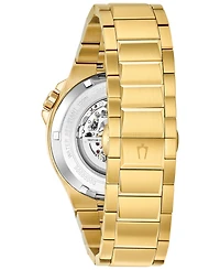 Bulova Men's Automatic Gold-Tone Stainless Steel Bracelet Watch 46mm 98A178